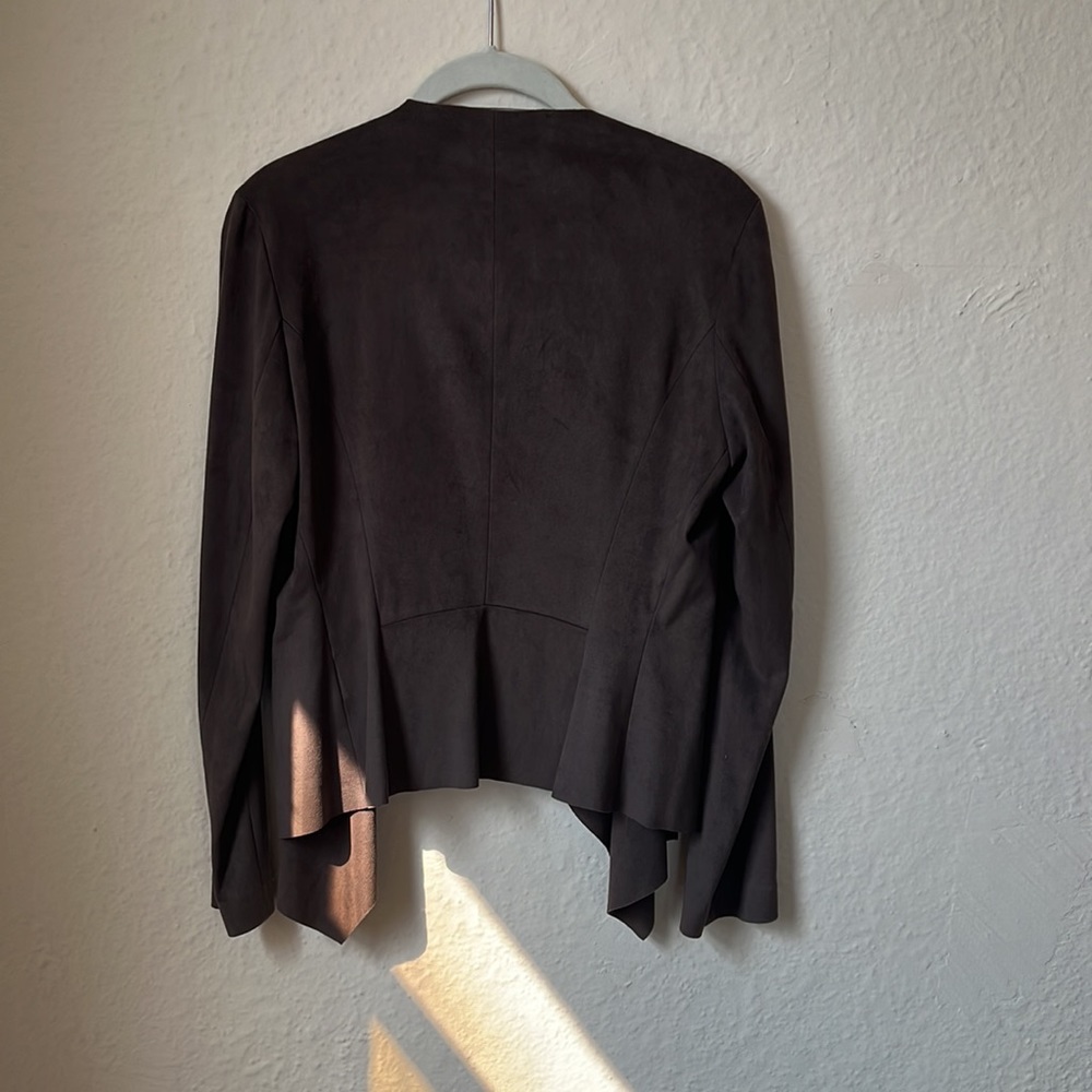 Zara Basic Soft Leather-Feeling Blazer - image 2